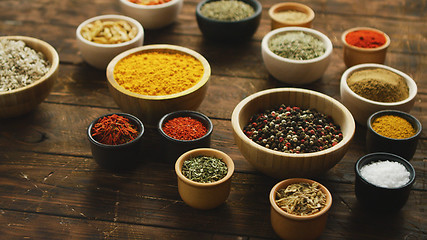 Image showing Composition of various spices and condiments