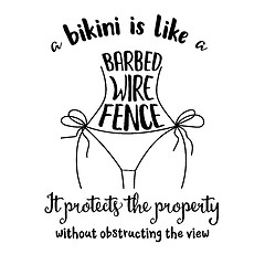 Image showing Funny Quote about bikini