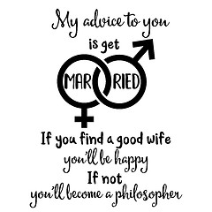 Image showing Funny quote about marriage