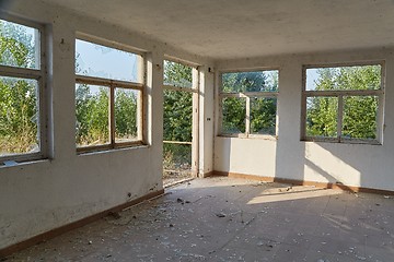 Image showing Abandoned building interior