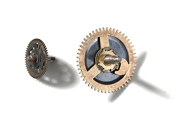 Image showing Small old cogwheels