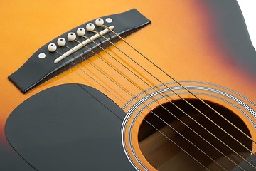 Image showing Acoustic Guitar Detail