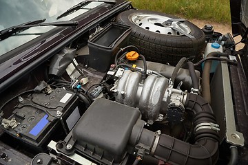 Image showing Old Car Engine Bay