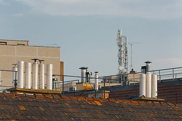 Image showing Roofs and chimneys