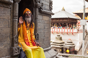 Image showing Sadhu in Pashupatinath