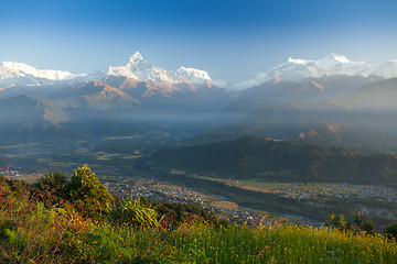 Image showing Machapuchare and Annapurna Range