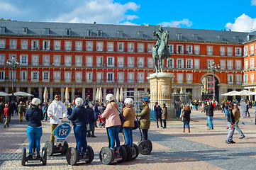 Image showing Segway tour Mayor Plaza. Madrid