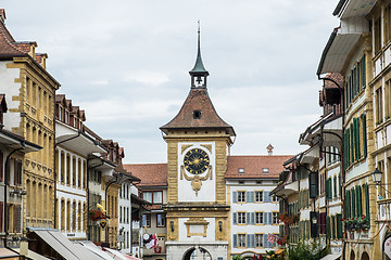 Image showing View of the city Murten