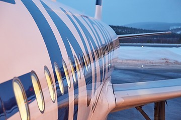 Image showing Arriving at Ivalo Airport, Finnish Lapland