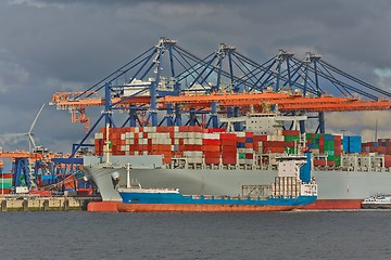 Image showing Huge Container Ship