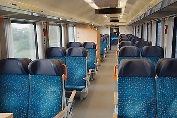 Image showing Passenger Train interior