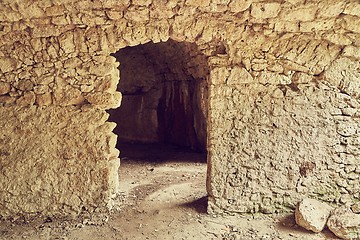 Image showing Stone caverns of a cave