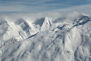 Image showing Mountains covered with snow