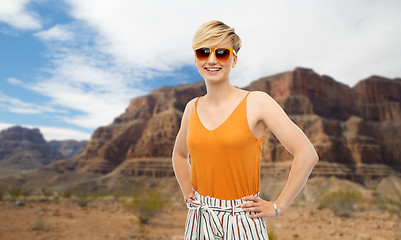 Image showing happy smiling young woman