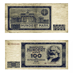 Image showing Vintage DDR banknote