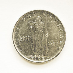 Image showing Vintage Vatican lira coin