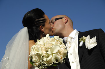 Image showing Wedding kiss