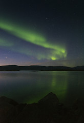 Image showing Aurora borealis in Northern Sweden