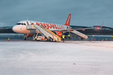 Image showing Arriving at Ivalo Airport, Finnish Lapland