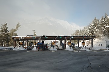 Image showing Toll road entrance