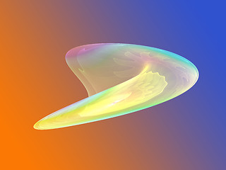 Image showing Wavy glowing colors