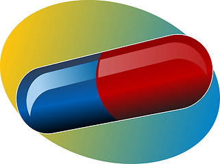 Image showing Illustration of medical pill