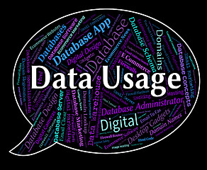 Image showing Data Usage Shows Use Facts And Knowledge