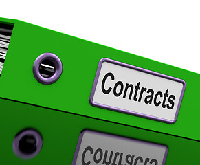 Image showing Contract File Shows Legal Business Agreements