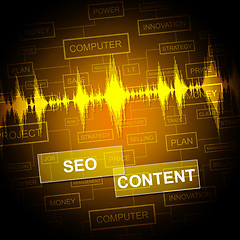 Image showing Seo Content Means Search Engine And Articles