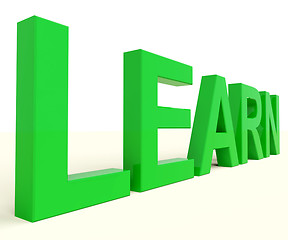 Image showing Learn Word For Education Or Online Learning