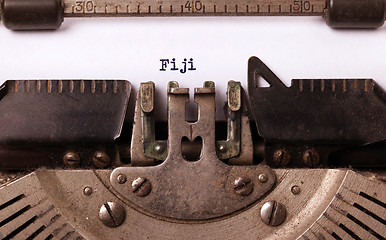 Image showing Old typewriter - Fiji