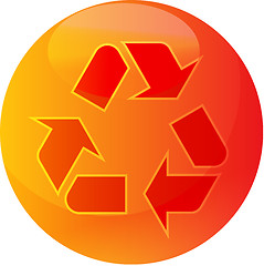 Image showing Recycling eco symbol