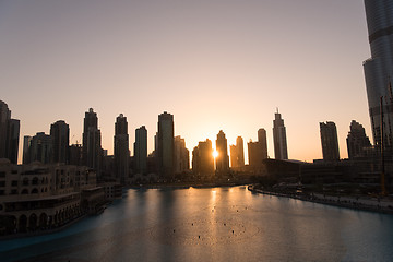 Image showing musical fountain in Dubai