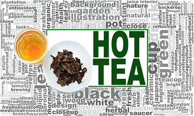Image showing Hot tea word cloud
