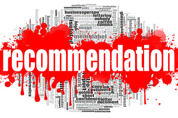 Image showing Recommendation word cloud