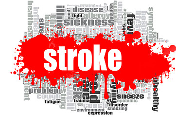 Image showing Stroke word cloud design