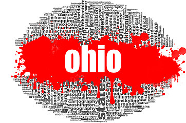 Image showing Ohio word cloud design