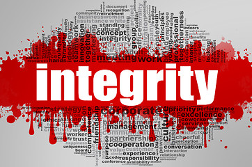 Image showing Integrity word cloud.