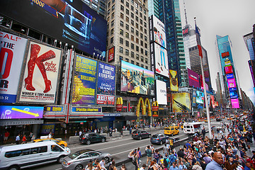 Image showing New York, USA – August 20, 2018: Crowded with many people walk