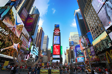 Image showing New York, USA – August 24, 2018: Crowded with many people walk