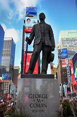 Image showing New York, USA – August 24, 2018: Statue of songwriter and perf