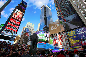 Image showing New York, USA – August 24, 2018: Crowded with many people walk