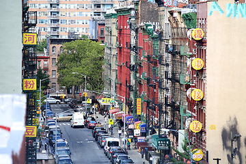 Image showing New York, USA – August 23, 2018: View on Henry St, Chinatown q