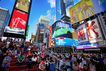 Image showing New York, USA – August 24, 2018: Crowded with many people walk