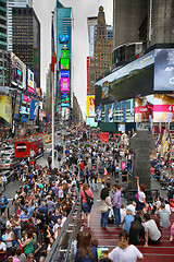 Image showing New York, USA – August 20, 2018: Crowded with many people walk