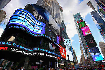 Image showing New York, USA – August 24, 2018: Crowded with many people walk