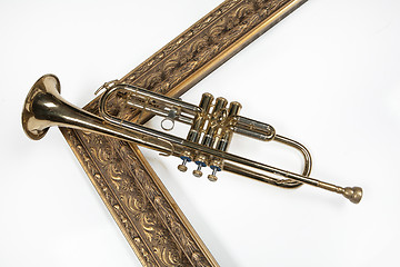 Image showing Trumpet And Frame