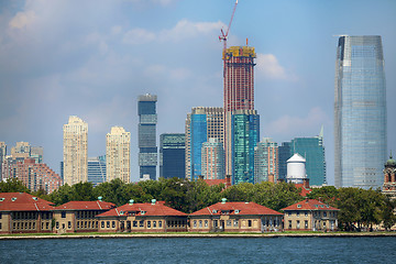 Image showing Panoramic view of New Jersey City skylines