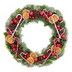 Image showing Festive Christmas Wreath