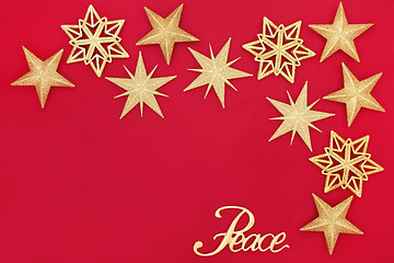 Image showing Christmas Abstract Peace Background